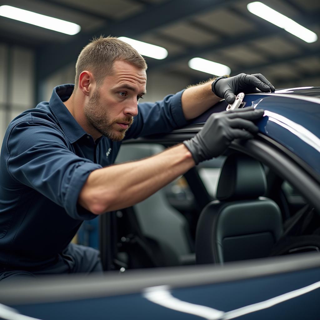 BMW 420i Cabrio Verdeck Reparatur