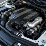 BMW E39 525d Motorraum