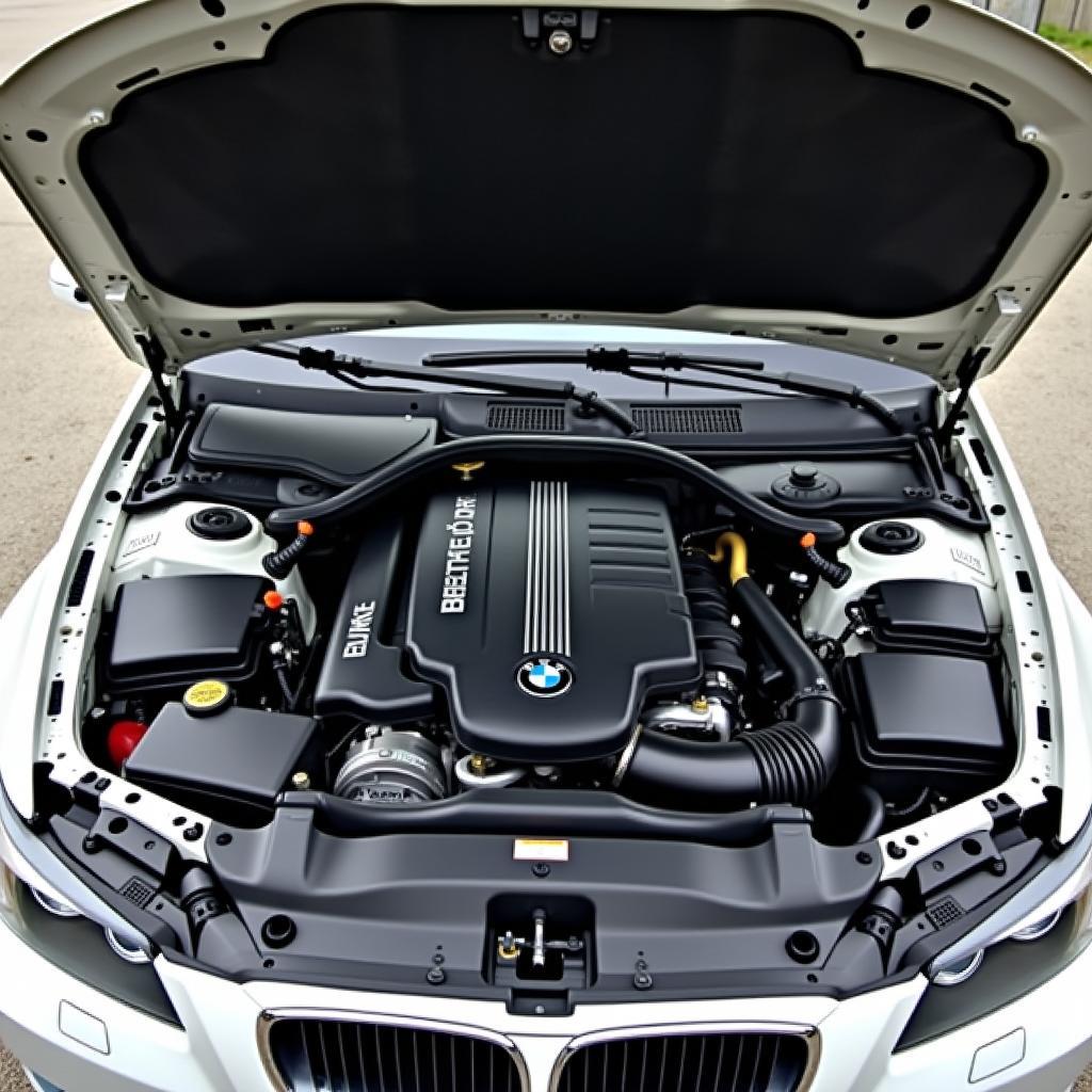 BMW E90 2005 Motorraum