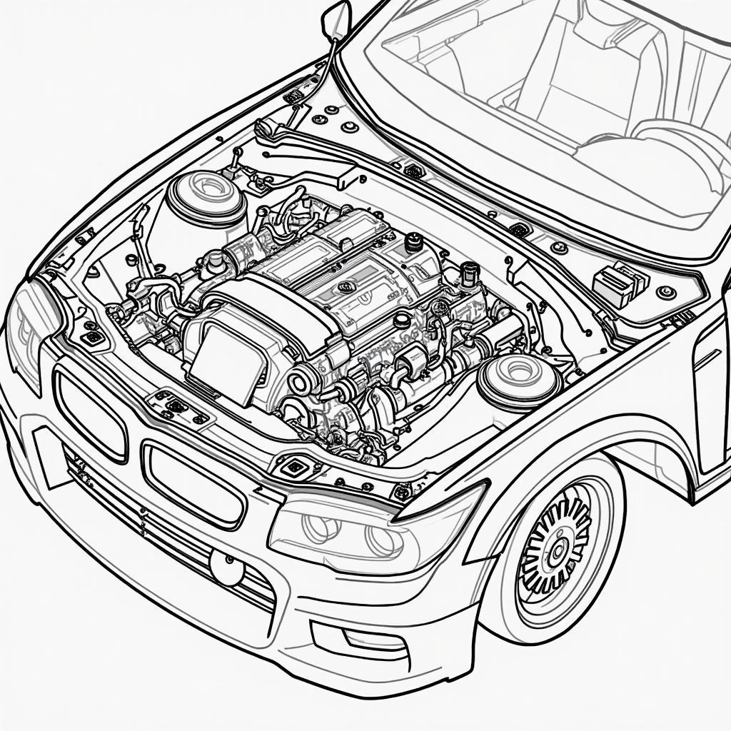 BMW G60 2023 Motorraum