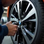 Reparatur von beschädigten BMW i3 Felgen