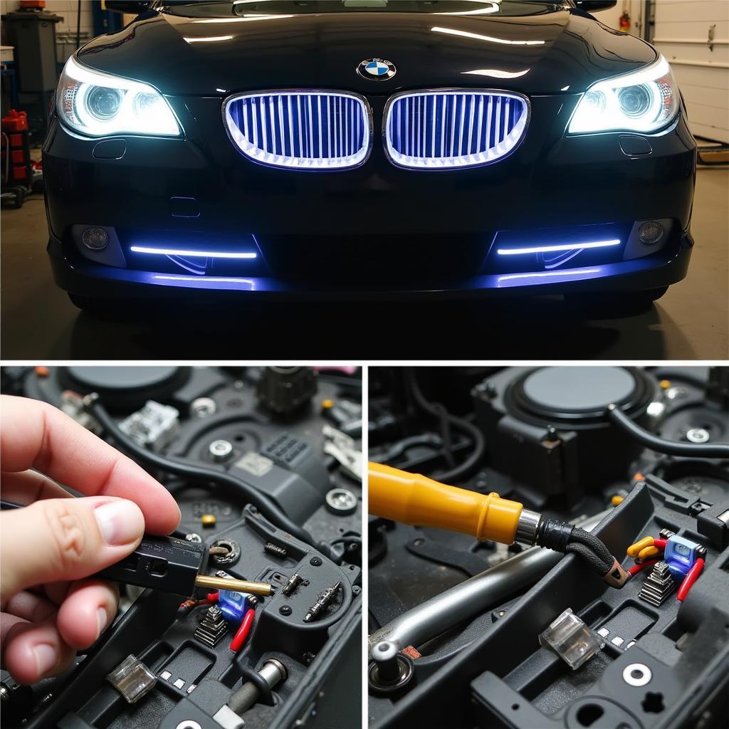 Reparatur der BMW Kühlergrill Beleuchtung