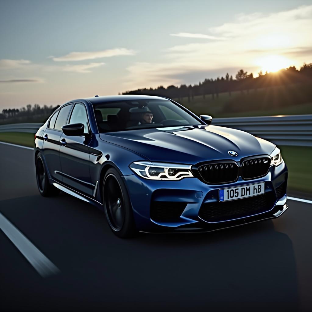 BMW M5 Competition beschleunigt von 0 auf 100 km/h