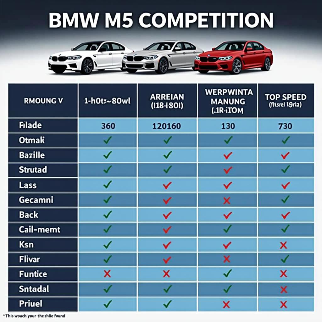 Vergleich des BMW M5 Competition mit seinen Konkurrenten