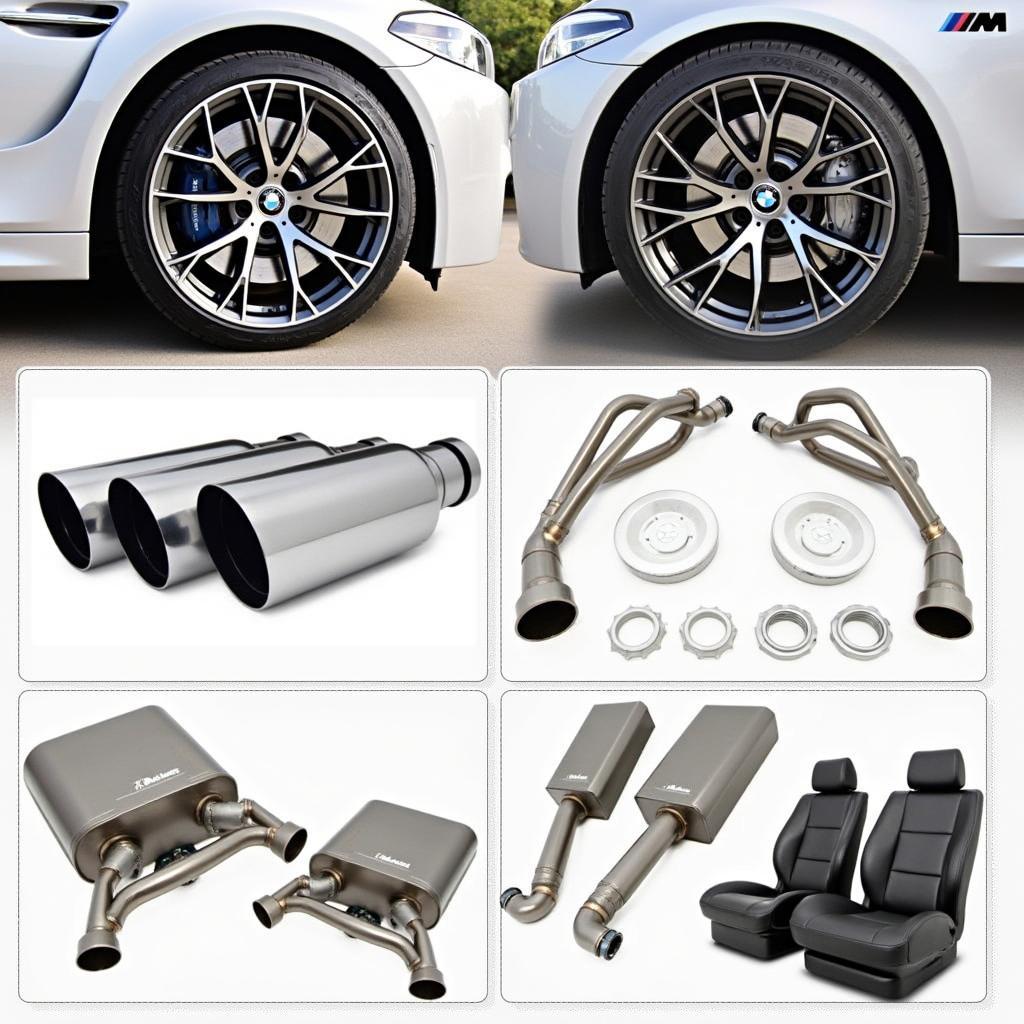 אופטימיזציית משקל קל BMW M5 באמצעות החלפת רכיבים