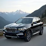 Der neue BMW X3 2024 in Saphirschwarz Metallic.