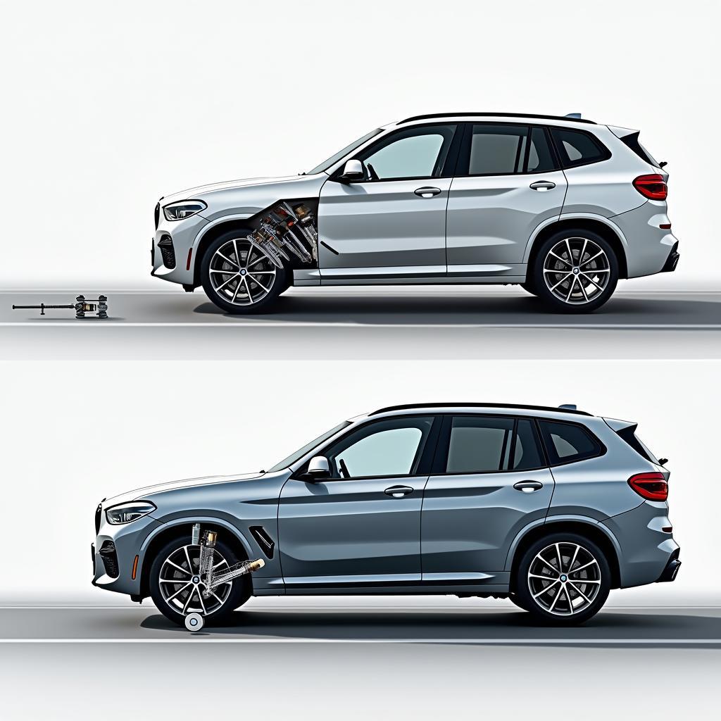 Adaptives Fahrwerk des BMW X3 M40i