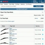 Bosch Wischer Finder Online Tool