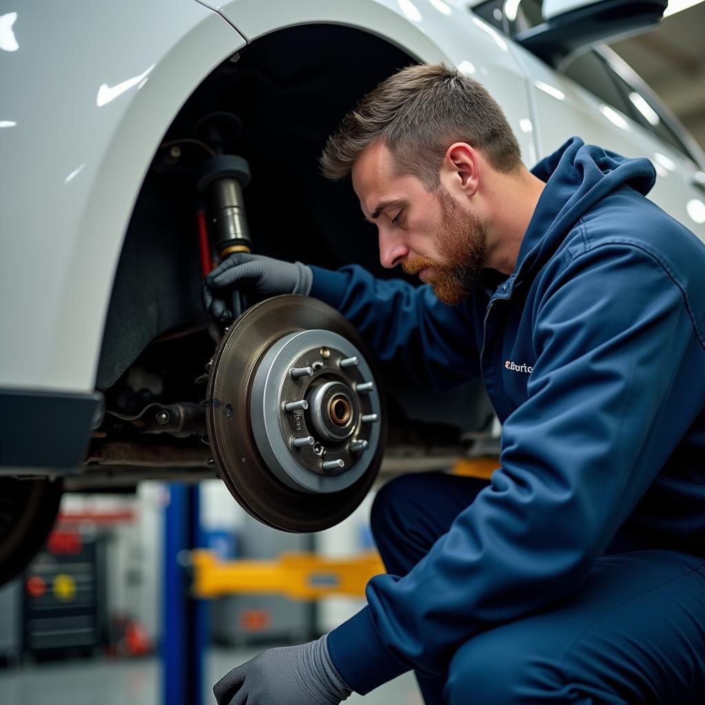 Bremsenwartung in der Werkstatt