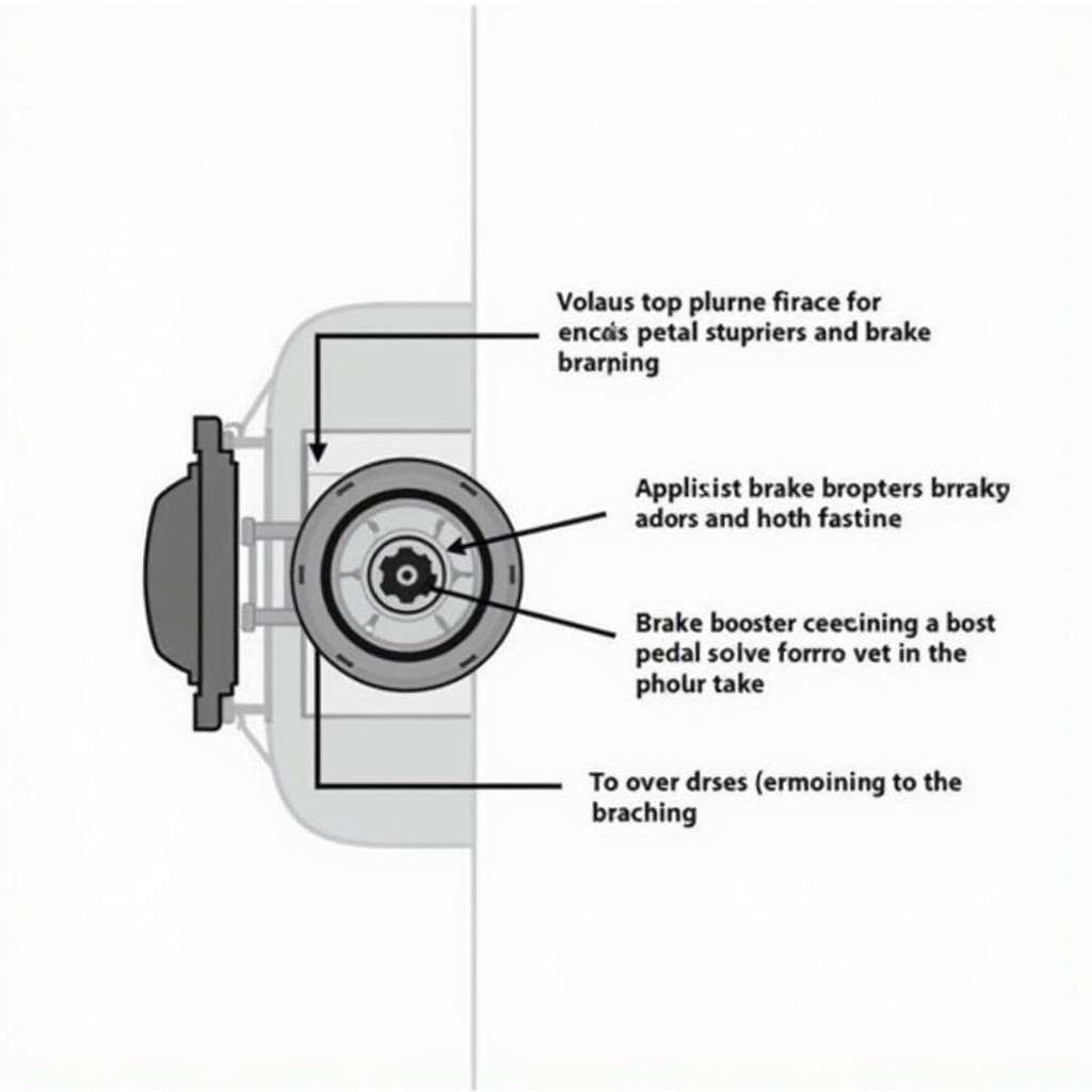 Funktion eines Bremskraftverstärkers im Bremssystem