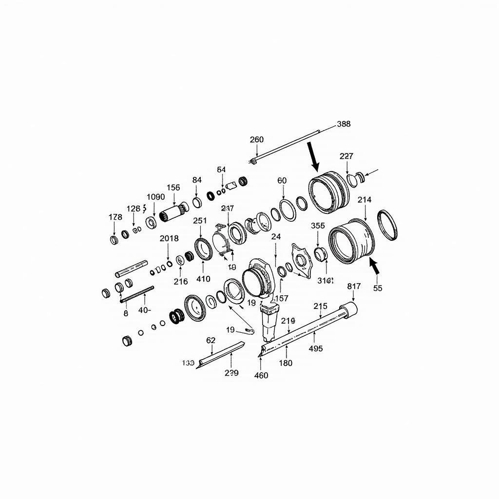 Explosionszeichnung eines Briggs & Stratton 625 Series 190cc Motors