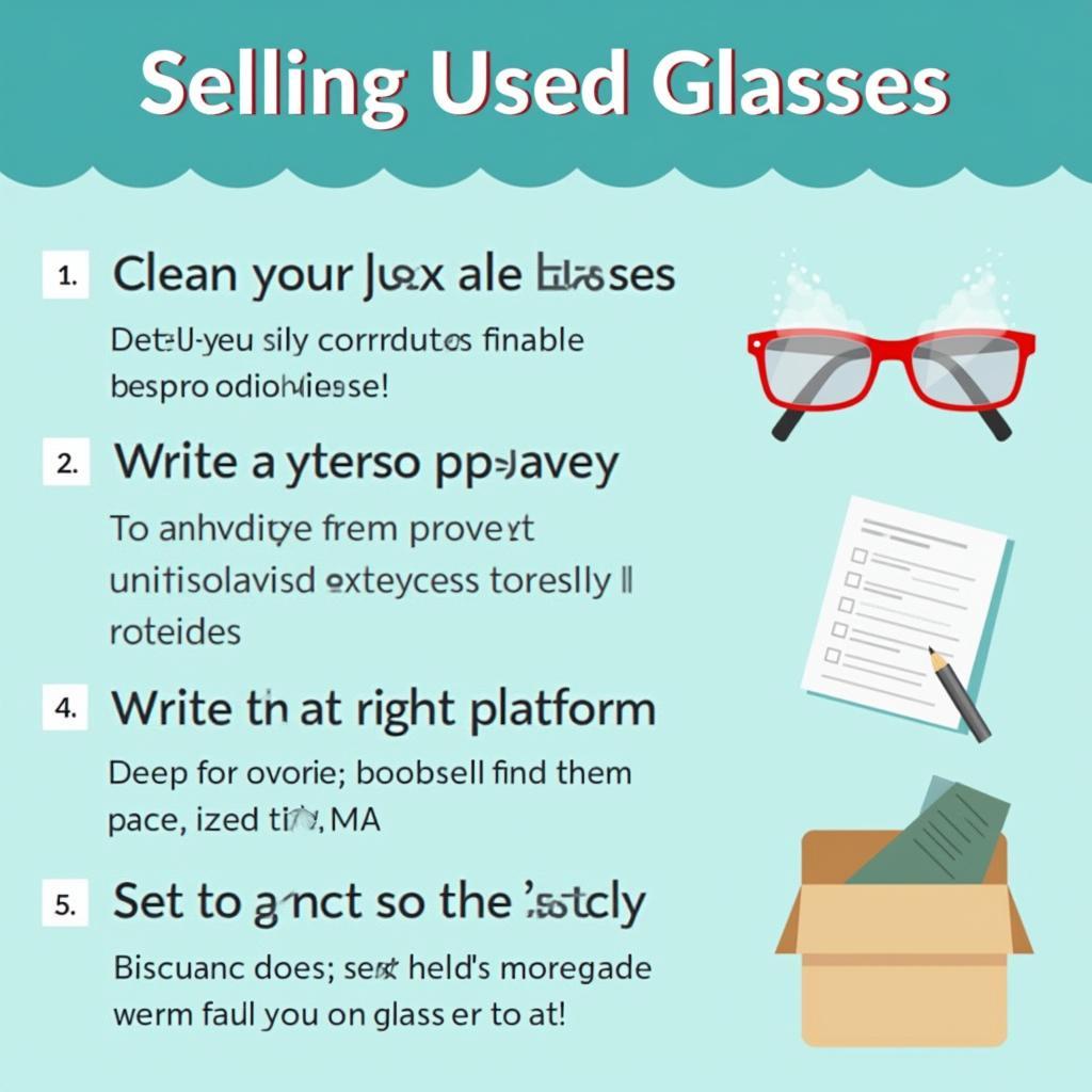 Tips for selling used eyeglasses