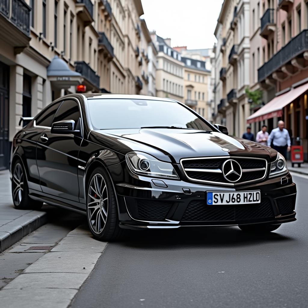 C63 AMG W204 Seitenansicht