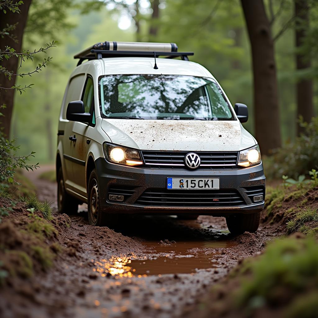 Volkswagen Caddy Maxi Allrad im Gelände