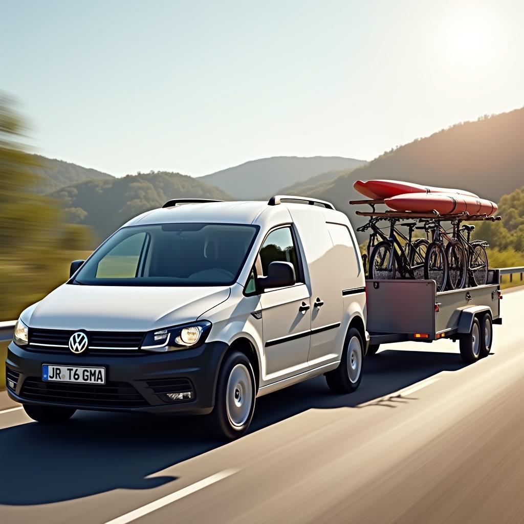 Volkswagen Caddy Maxi Allrad mit Anhänger