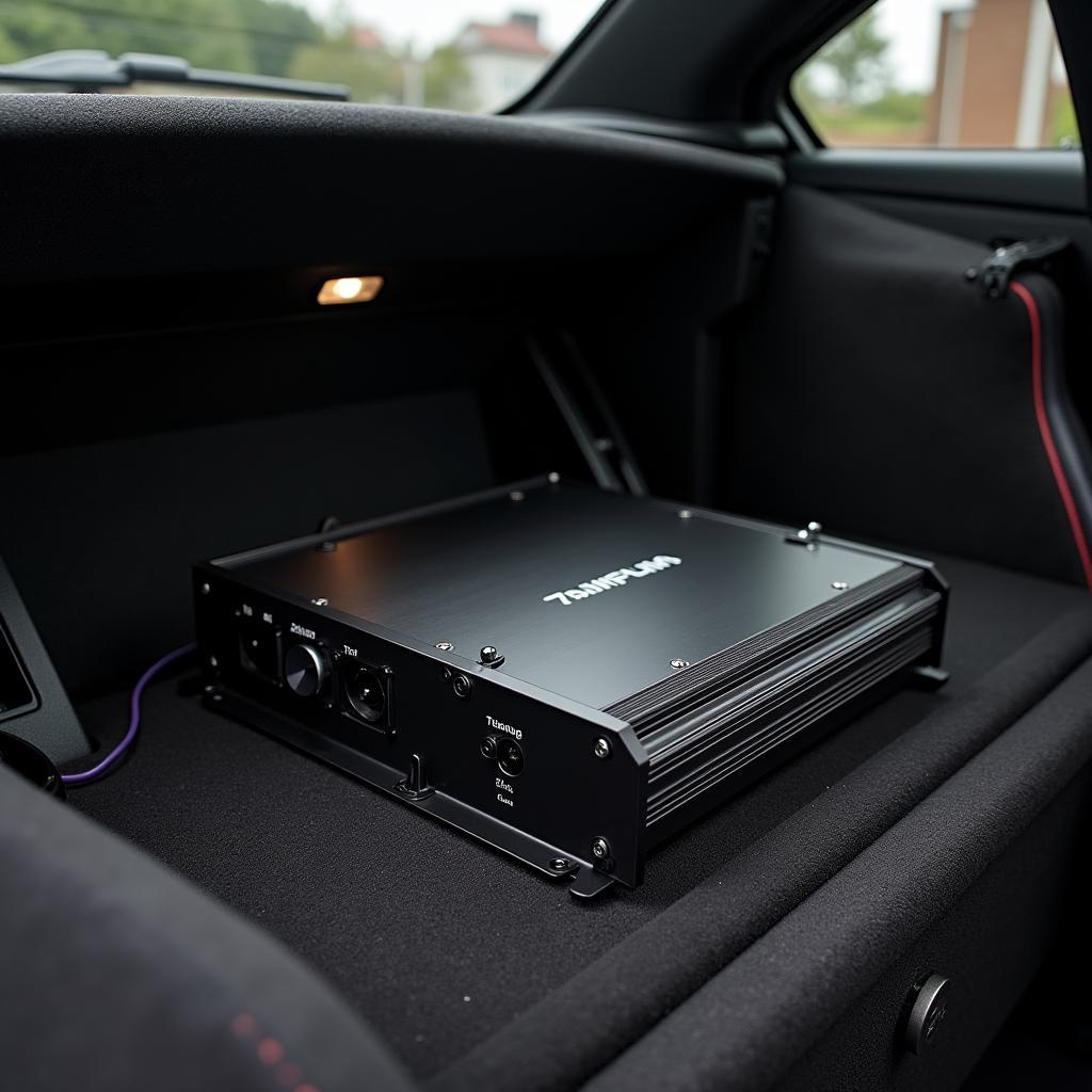 Car Audio System mit Verstärker