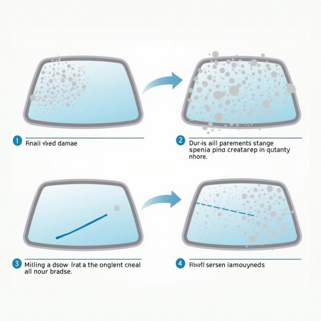 Carglass石子撞击维修流程