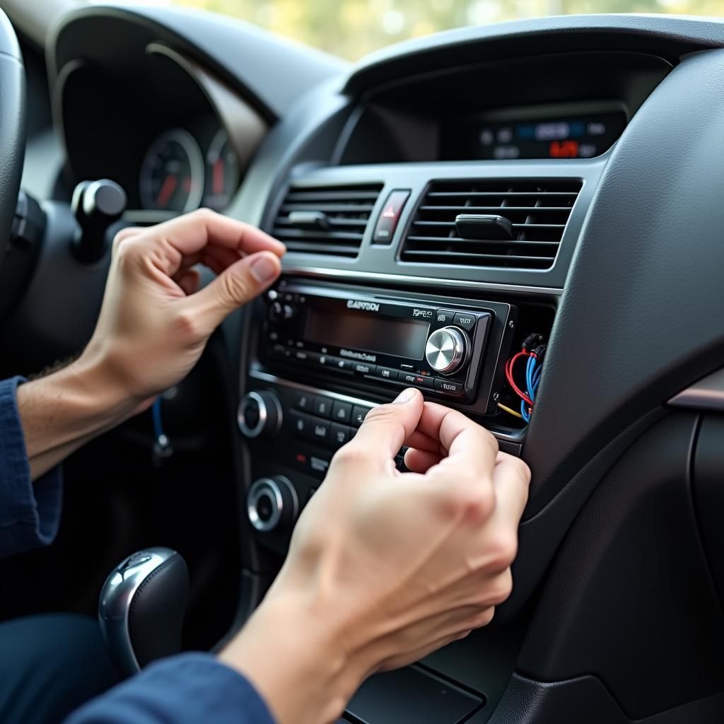 Einbau eines CD-Spielers im Auto