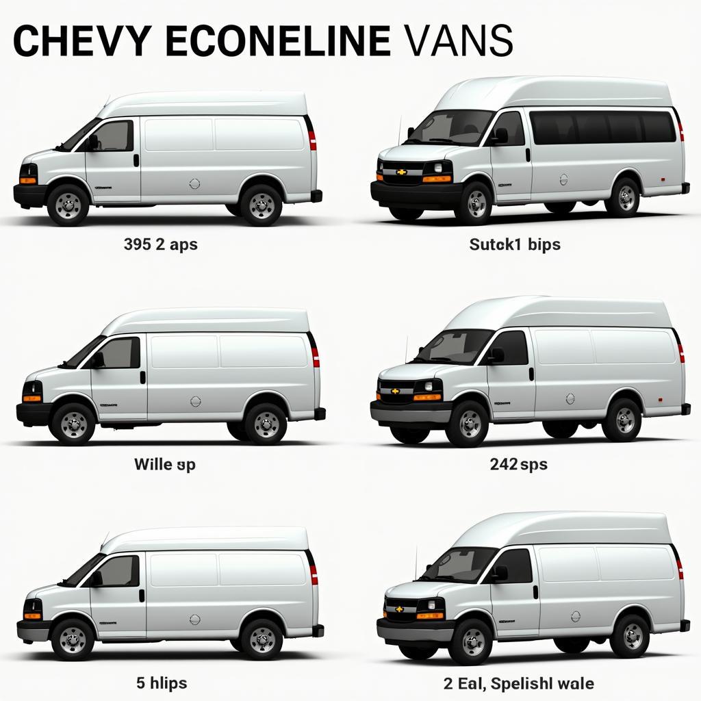 Modelle und Varianten des Chevy Econoline Van