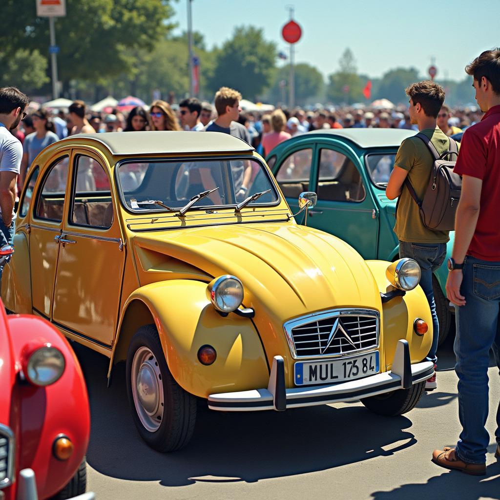 Treffen von Citroen Oldtimer Enthusiasten