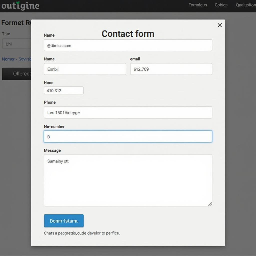 Contact form on the ClassicGarageCelle website