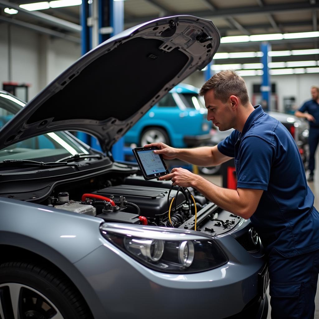 Cupra Mentor Reparatur in der Werkstatt