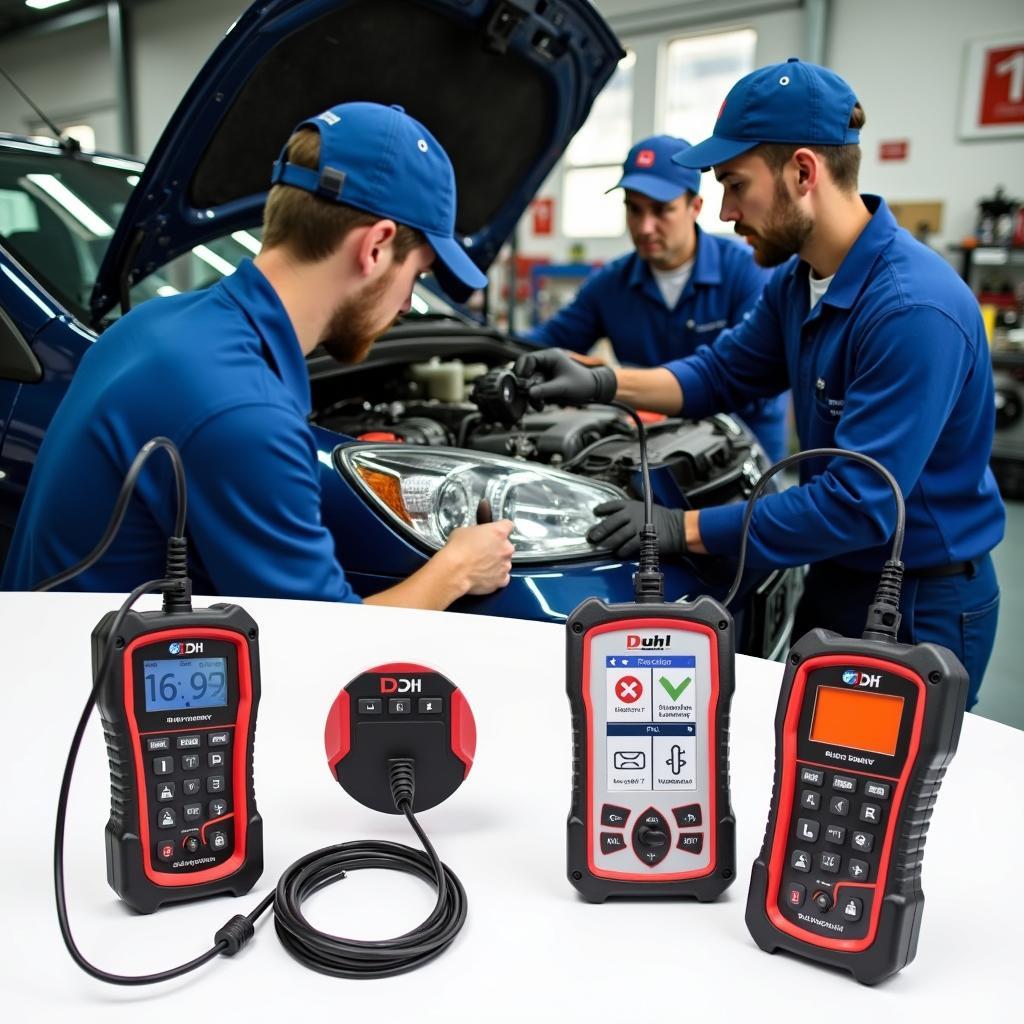 D H Automotive Werkstatt Diagnosegeräte in Aktion