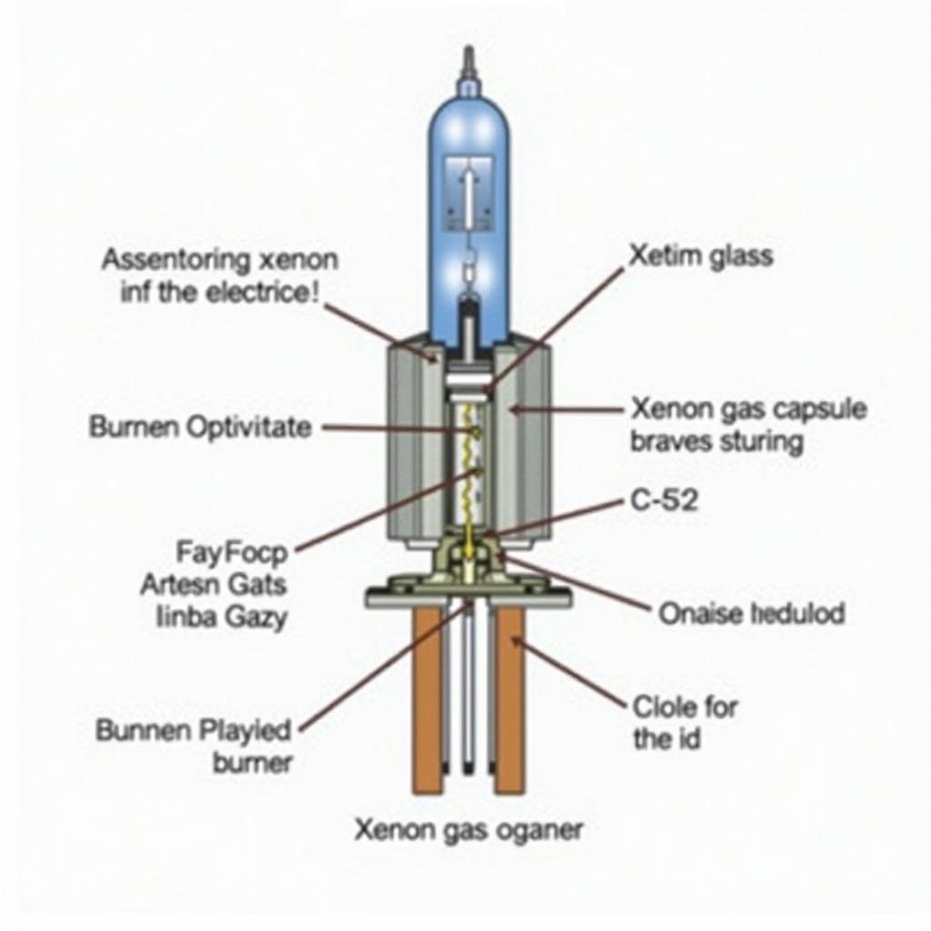 Aufbau eines D5S Xenon-Brenners