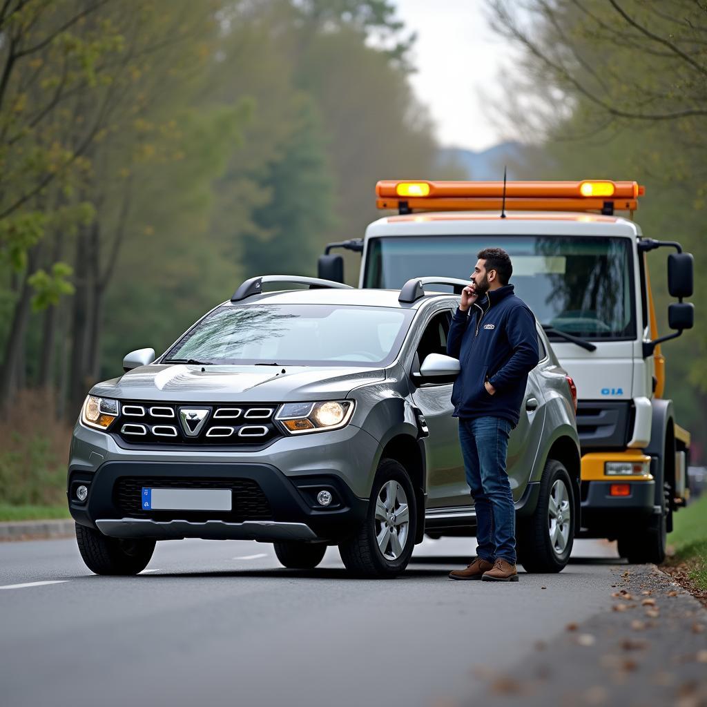 Dacia Pannenhilfe Abschleppwagen