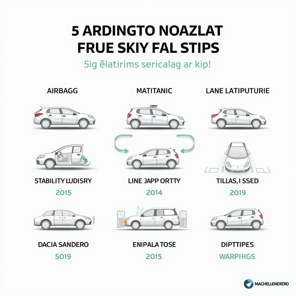 Dacia Sandero Ausstattungsvarianten Sicherheitsmerkmale