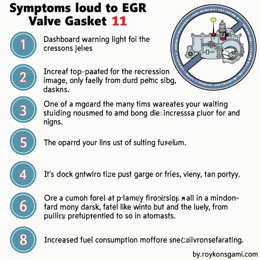 أعراض تلف حشية صمام EGR