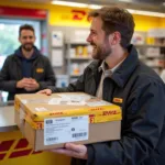 Abholung von Autoteilen im DHL Paketshop Lahr