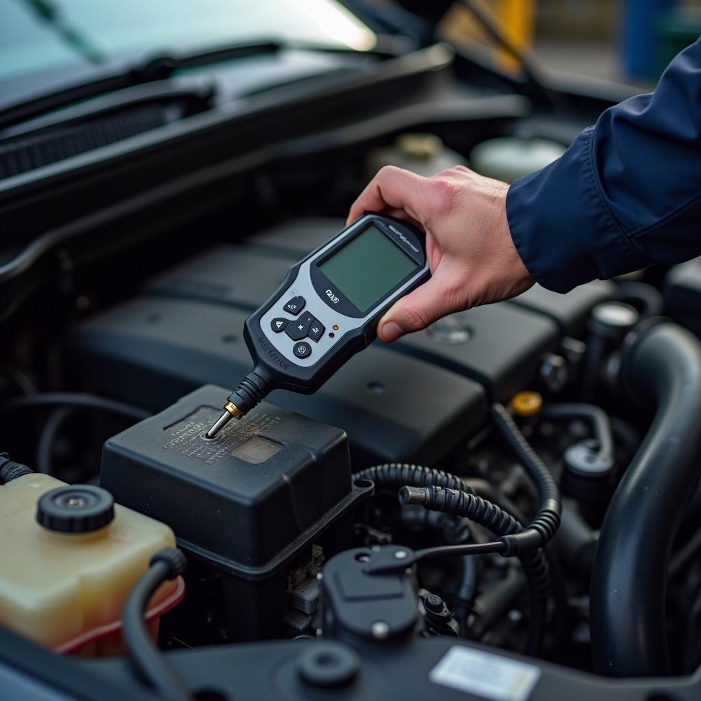 Moderne Diagnosegeräte für Leistungssteigerung in der Autoreparatur.