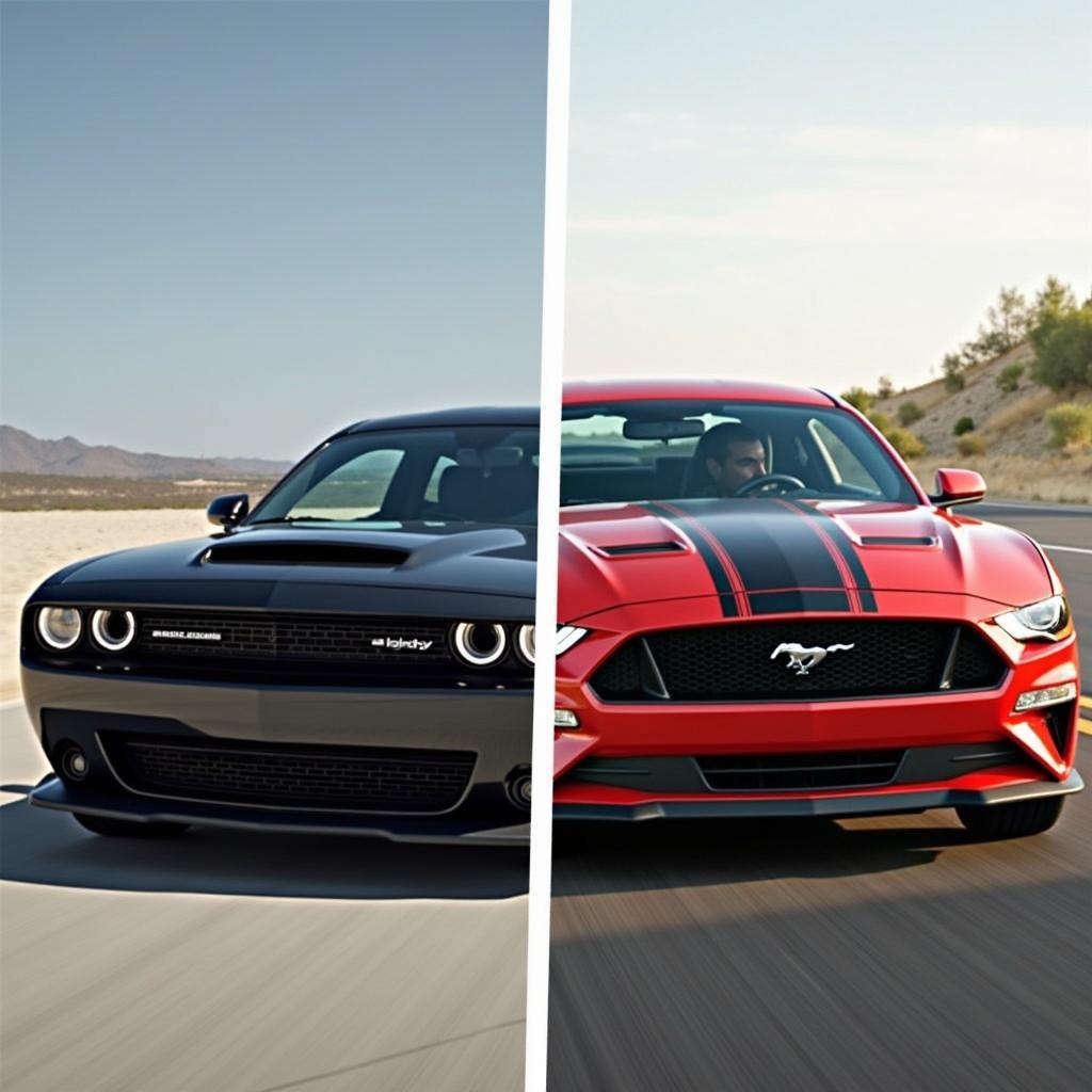 Dodge Challenger und Ford Mustang