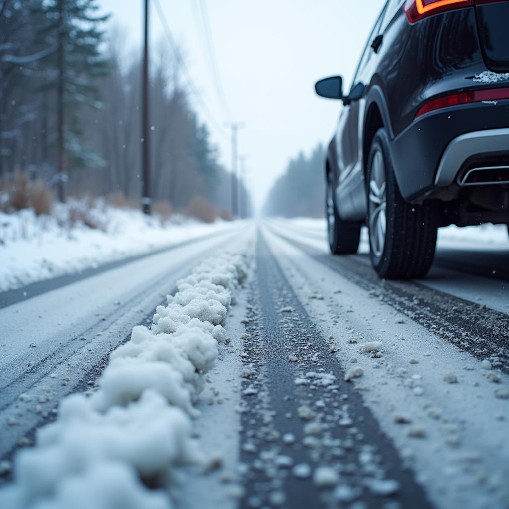 Pneus hiver sur la glace et la neige