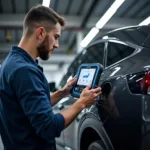 Evium E Auto Reparatur in der Werkstatt