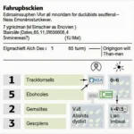 Fahrzeugschein Emissionsklasse und Euro-Norm