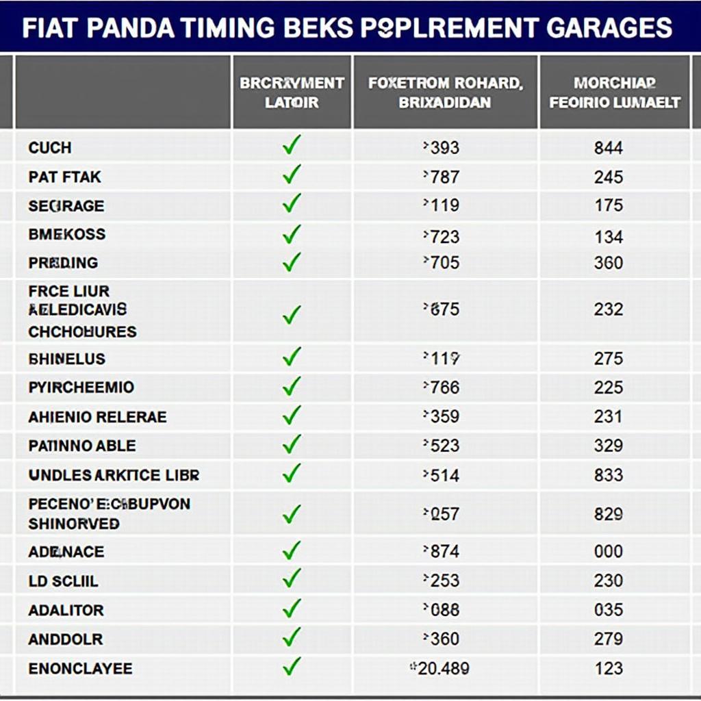 Fiat Panda Zahnriemenwechsel Kosten Übersicht