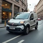 Fiat Qubo 2018 im Stadtverkehr