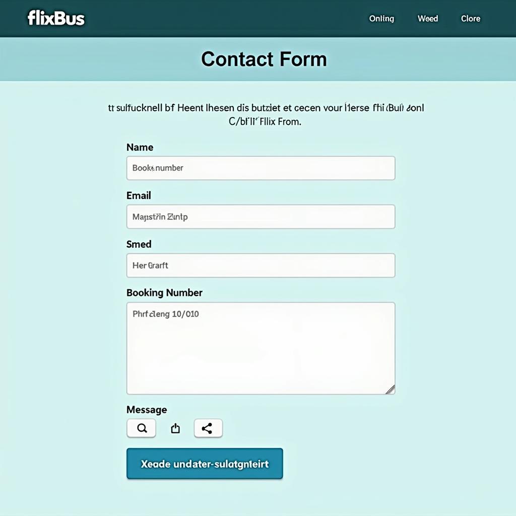 FlixBus Kontaktformular online ausfüllen