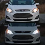 Ford C-Max mit nachgerüsteten LED-Scheinwerfern