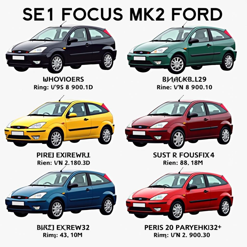 Ford Focus Mk2 Farbvarianten