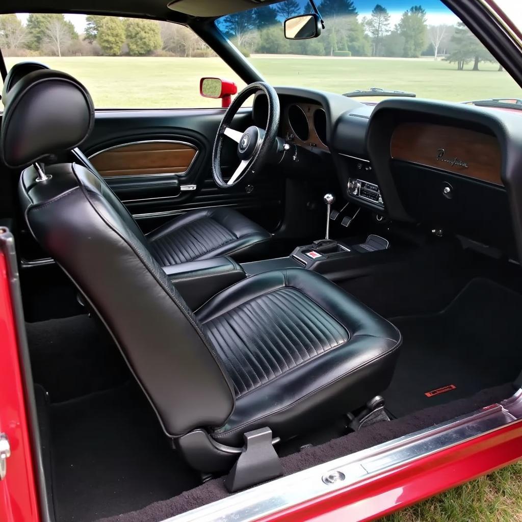 Ford Mustang 1969 Innenausstattung Leder