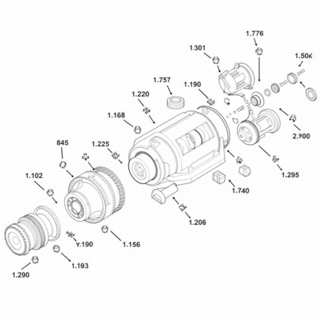 Explosionszeichnung des FUXTEC FX-RM 2060