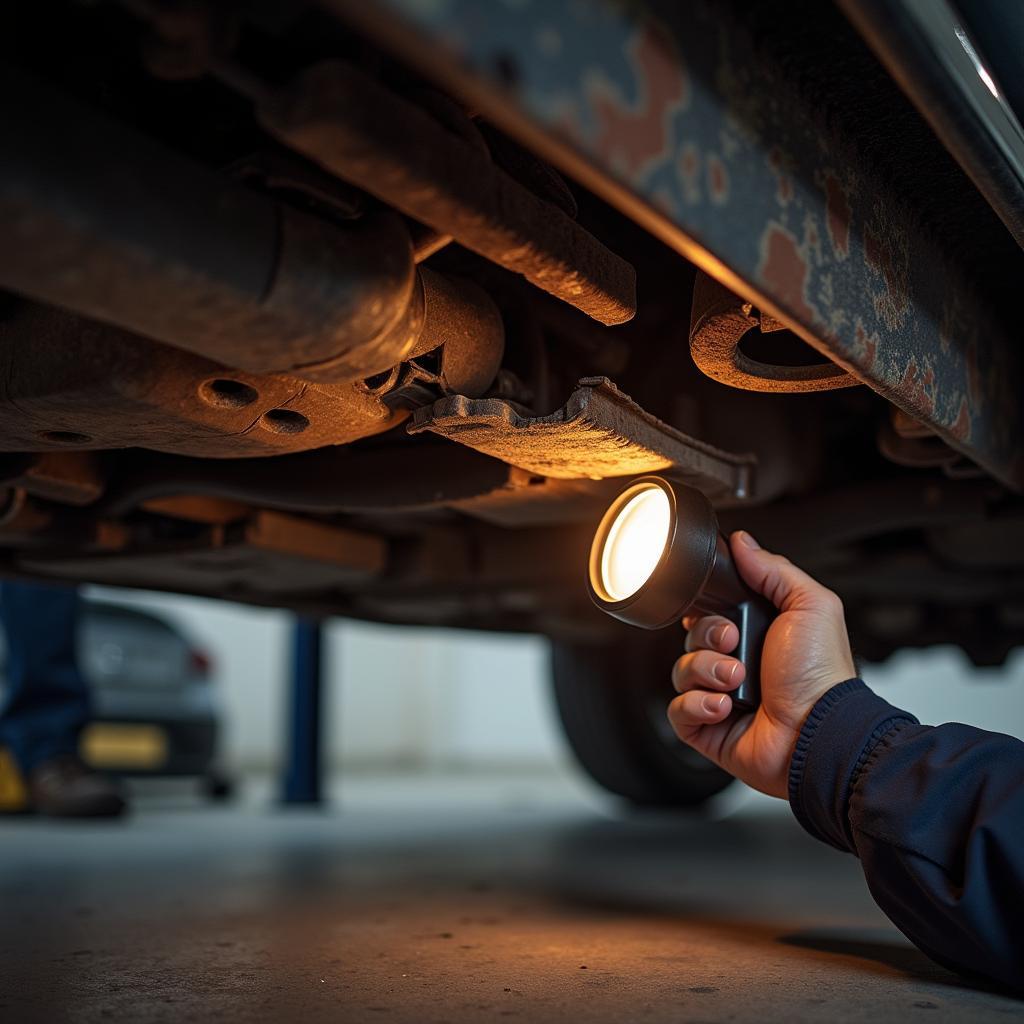 Rost-Check am gebrauchten Fiat 500