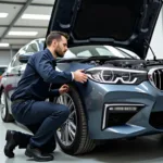 Besichtigung eines gebrauchten BMW