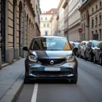 Parken in Dresden mit einem Kleinwagen