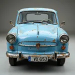 Gletscherblau Trabant mit Duroplast-Karosserie