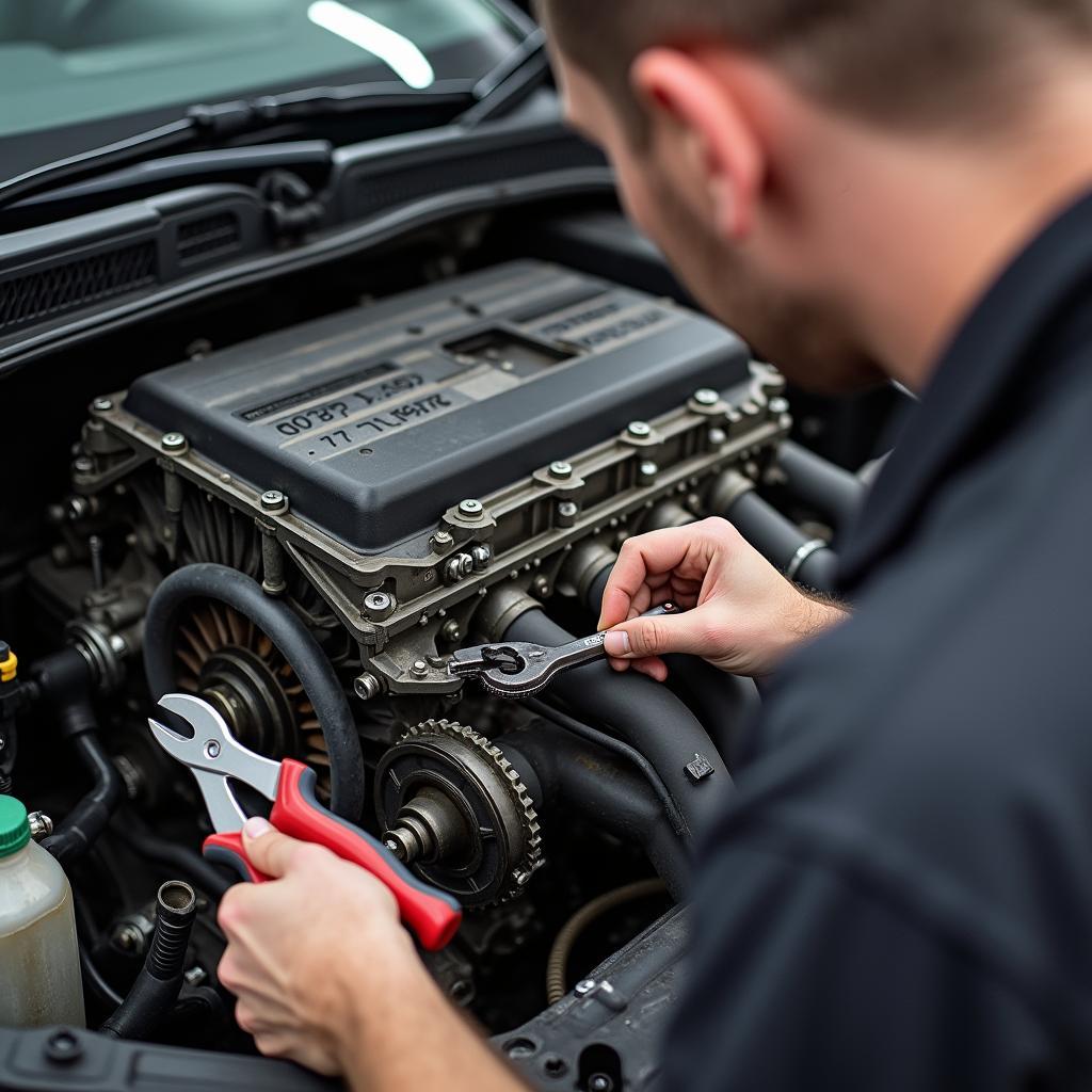 Golf 6 Steuerkettenwechsel in der Werkstatt