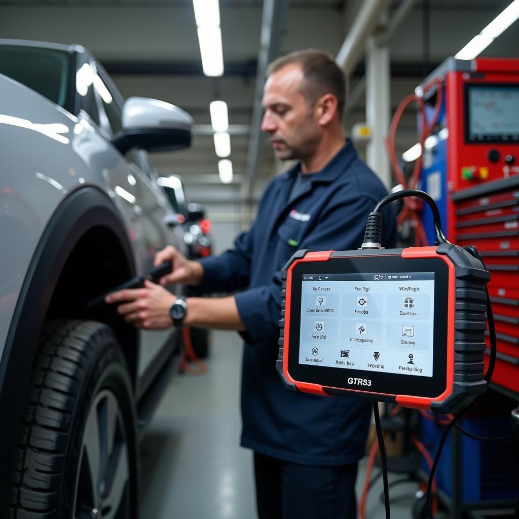 Anwendung des GTRS3 in der Werkstatt